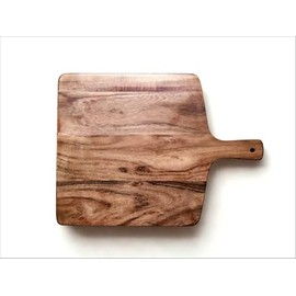 Acacia Wood Rectangular Paddle Cutting Board – Thick Solid Wood Chopping Board for Meat, Cheese, Vegetables, Bread, and Charcuterie – Durable Rustic Serving Board for Kitchen