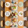 60 Pcs Book Club Decorations Group Therapy Paper Plates
