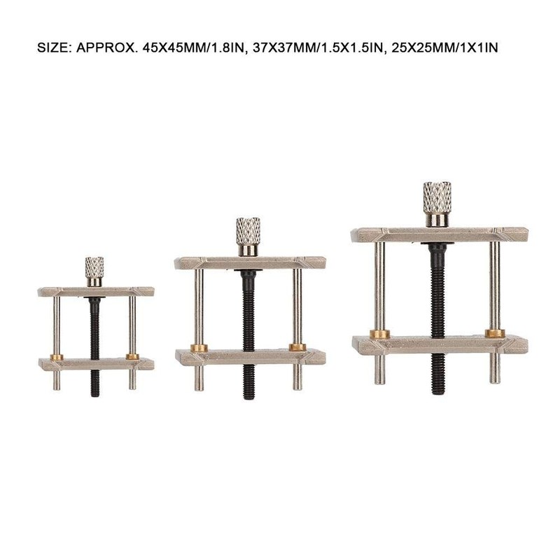 Qiterr 3 Pieces/Set Clock Movement Holder, Metal Clock Movement Fixed