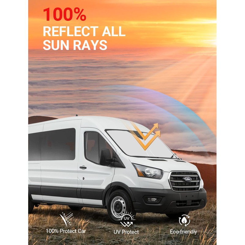 Front Windshield Sun Shade Foldable Sunshade Protector Custom Fit 2022