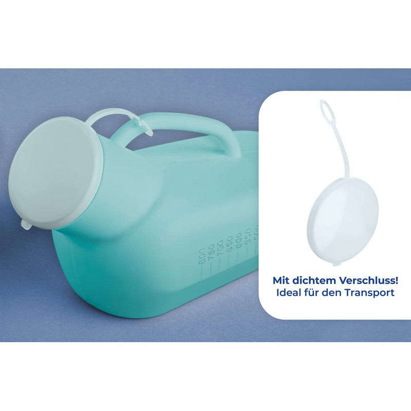 Maximex Urin-Flasche Unisex - Mit dichtem Verschluss, Polyethylen, 32.5 x