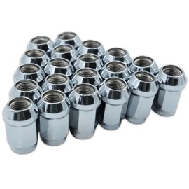 20PCS Chrome Lug Nuts for Jeep Wrangler JK 1987-2018, Liberty 2002-2012, Grand Cherokee 1993-2010
