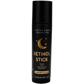 Nuestra Tierra Cosmética Retinol Stick Contorno de Ojos, con Q10, Astaxantina y Bakuchiol, 5g, Uso Nocturno