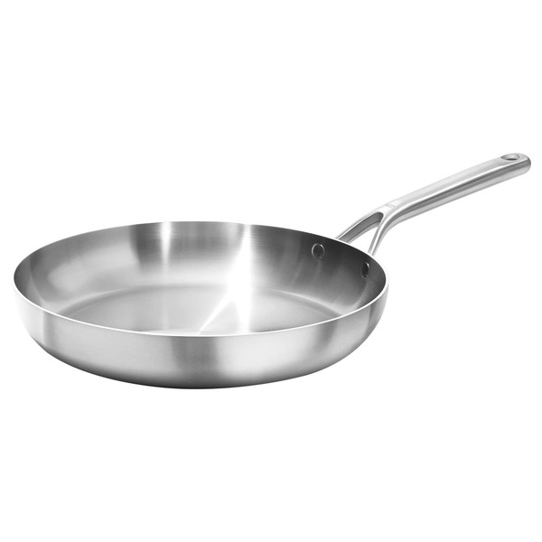 OXO Mira Tri-Ply Stainless Steel, 12" Frying Pan Skillet, Induction, Multi Clad, Dishwasher and Metal Utensil Safe