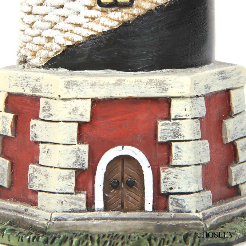 Hosley 8 Inch Tall Tabletop Resin Lighthouse Blinking Tower Light