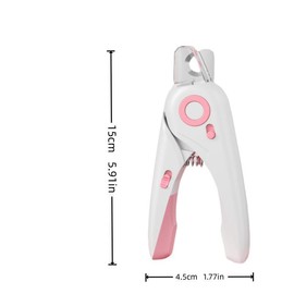 Pet Nail Clipper with LED Light, 1 Count 2 in 1 Pet Nail Trimmer & Nail File, Pet Nail Care Tool for Gift, Dog & Cat Grooming Supplies:_Blue_1 Count