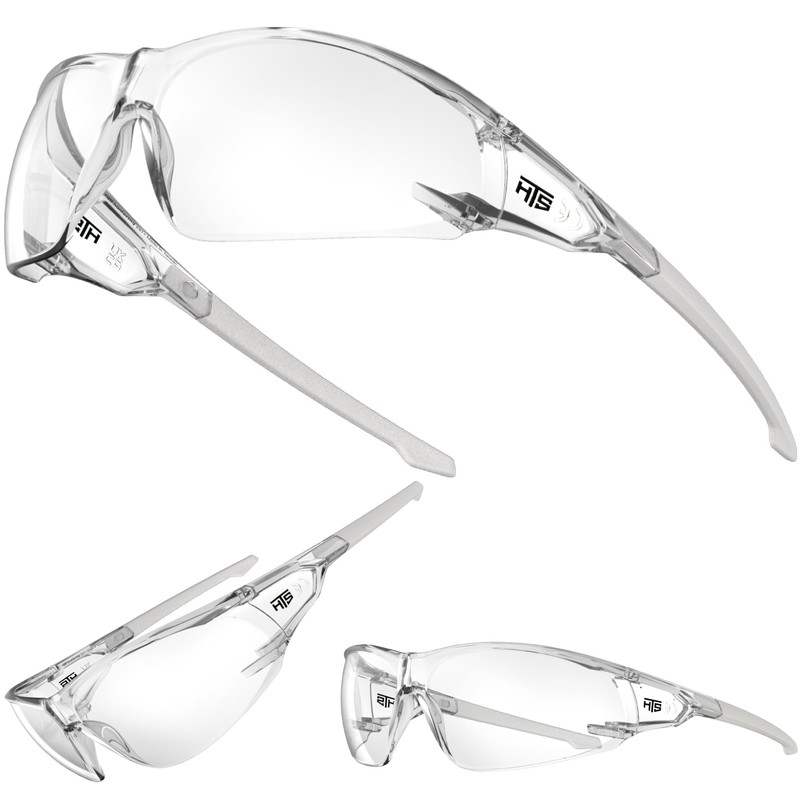 HTS HUNTERSKY S239 Protective Clear gray small Safety Glasses women