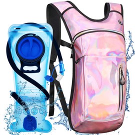 Cofurni Hydration Backpack with 2L Water Bladder, Raves Water Backpack, Lightweight Insulation Hydration Pack for Men and Women, Suitable for Music Festivals, Raves, Hiking, Climbing, Activities