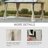 Outsunny 10' x 12' Universal Gazebo Sidewall Set with Panels,