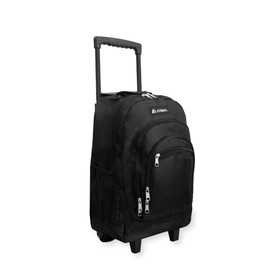Everest Wheeled Backpack, Black, One Size
