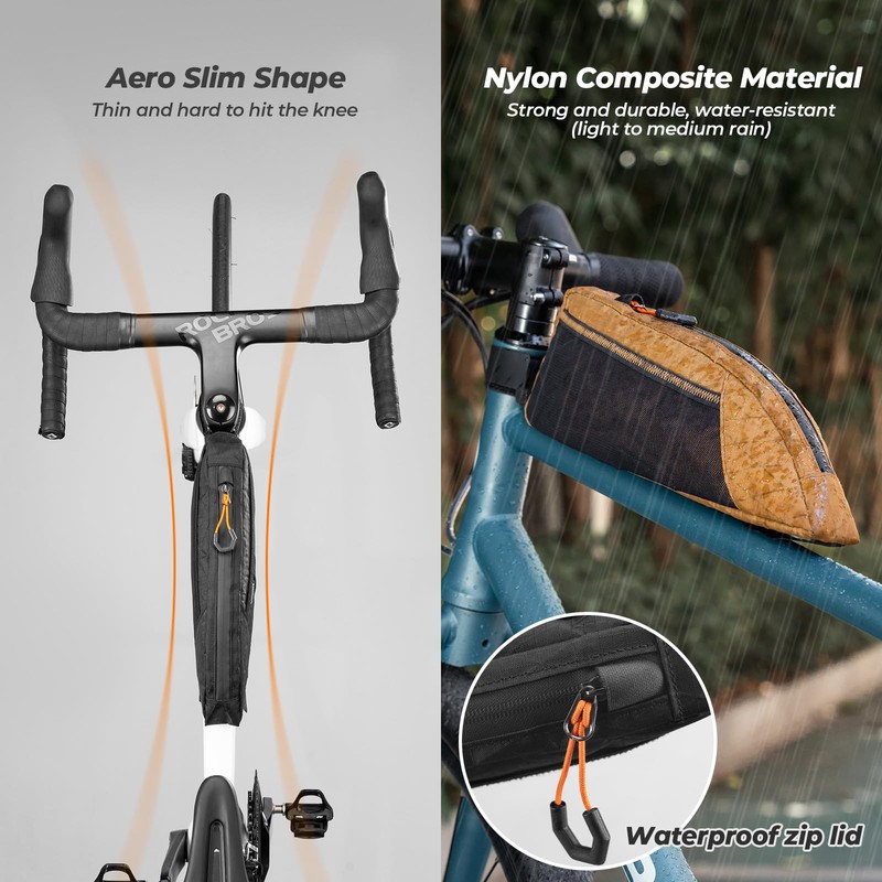 QUNATURE Bike Top Tube Bag Bicycle Front Frame Bag 1L