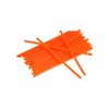 Set: 36x Spoke Covers Neon-Orange, Spoke Guards, Length 180mm