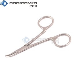 OdontoMed2011 Mini Non-Locking Hemostat Forceps Curved for Ear Care ODM