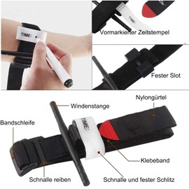 Feloyal Tourniquet & Tactical Bag & EMT Tactical Medical Scissors Accessories Hunting and Hiking Emergency Kit for Heavy Outdoor Emergencies and Blood Loss Control Hiking