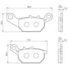 Daytona 99850 Motorcycle Brake Pads Red Pads (Semimetal Pads) Axis