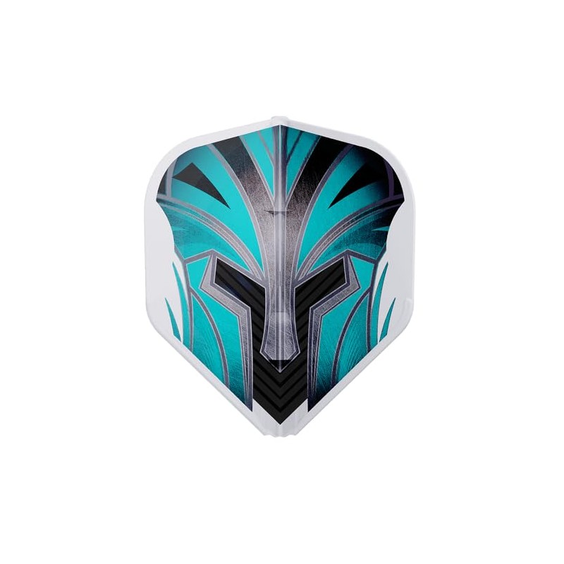 L-Style EZ L1 Prime Series Turquoise Clear White Dart Flights