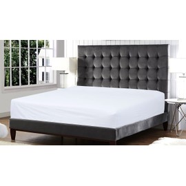Sapphire Collection 800 Thread Count Pure Egyptian Cotton Super Soft Hotel Quality 28 CM/11 Inch Deep Fitted Bed Sheet, (White, King)