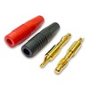 VUNIVERSUM 3 Pairs (6 Pieces) 4 mm Banana Plug Gold