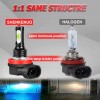 SHENKENUO 6X 8000K LED Headlights High Low Beam Fog Light