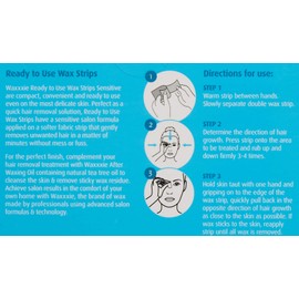Waxxxie Ready to Use Sensitive Mini Face Wax Strips 20 Pack