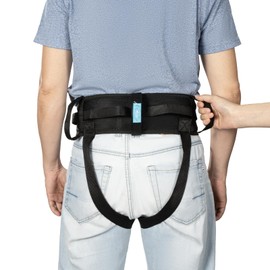 Elfzone Gait Belts for Seniors - with Leg Loops， Occupational and Physical Therapy - Long Strap and Quick Release Buckle