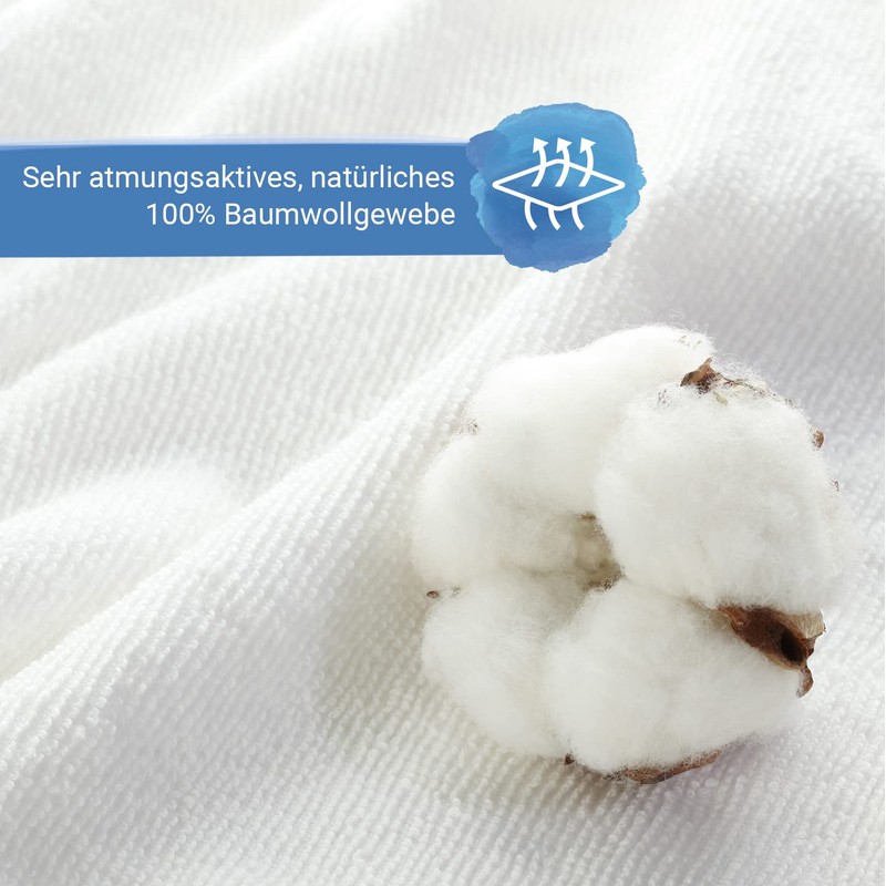 Velfont Terry Cotton Mattress Cover 100 x 200 cm with