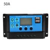 KIMISS Controlador de Carga Solar PWM, 50A 12V 24V Controlador