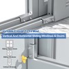 RELIANCER 8 Sets Sliding Window Locks,Aluminum Security Door Window Stoppers,Adjustable