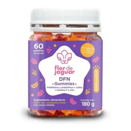Flor De Jaguar | Pack 2 Dfn Gummies - Con Probióticos Mandarina, Uva Y Fresa