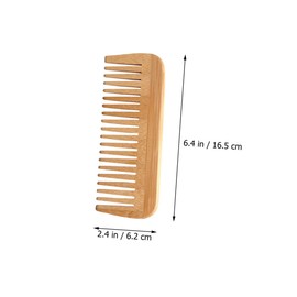 SAFIGLE 2pcs Detangling Wide Tooth Comb Static Brush Wood Comb Massage Scalp Care Tool for Ladies