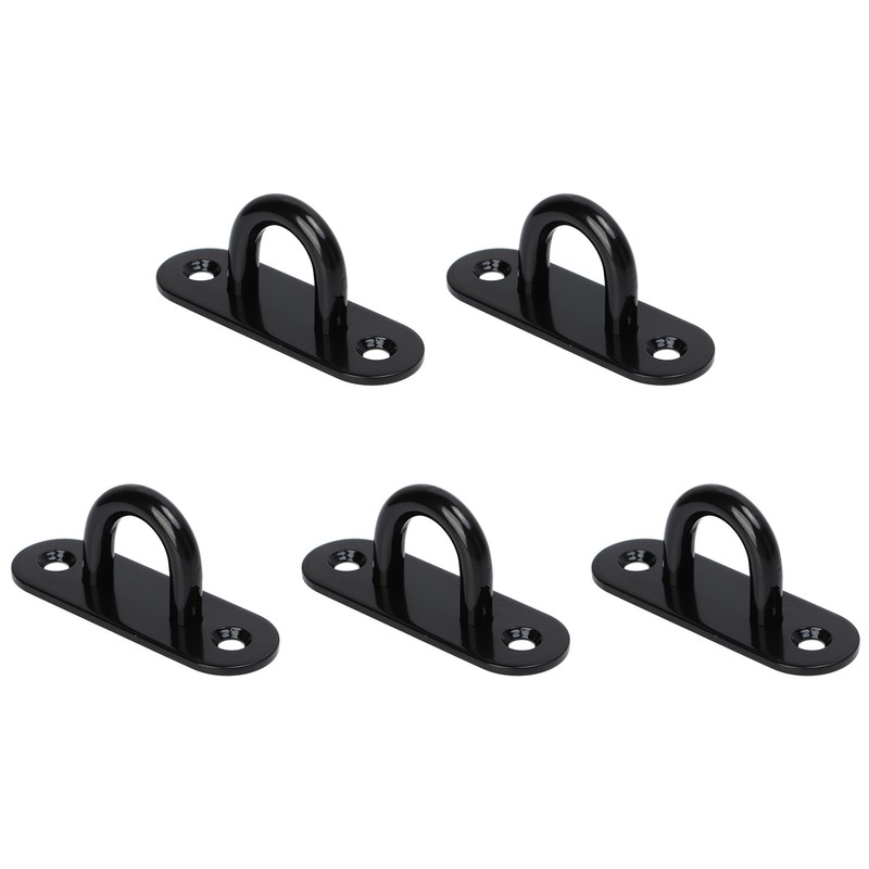 5 PCS Stainless Steel Eye Plate Ceiling Hook Pad Eye