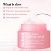 SUDAJI Collagen Sleeping Mask 3.53 oz, Niacinamide & Hydrolyzed Collagen