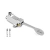 QWORK® Floor Mounted Copper Pedal Valve, Foot Operated Water Valve,