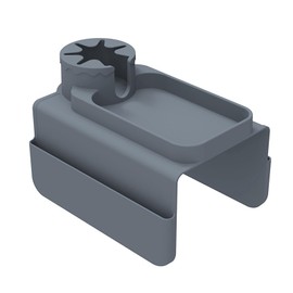 Hosoncovy Getränkehalter aus Silikon für Sofa, Couch, Getränkehalter mit Seitentaschen für Sofa, Arm, Couch, Caddy, auslaufsicher, für Stuhl, Liege, Armlehne, Fernbedienung und Handy-Organizer (grau)