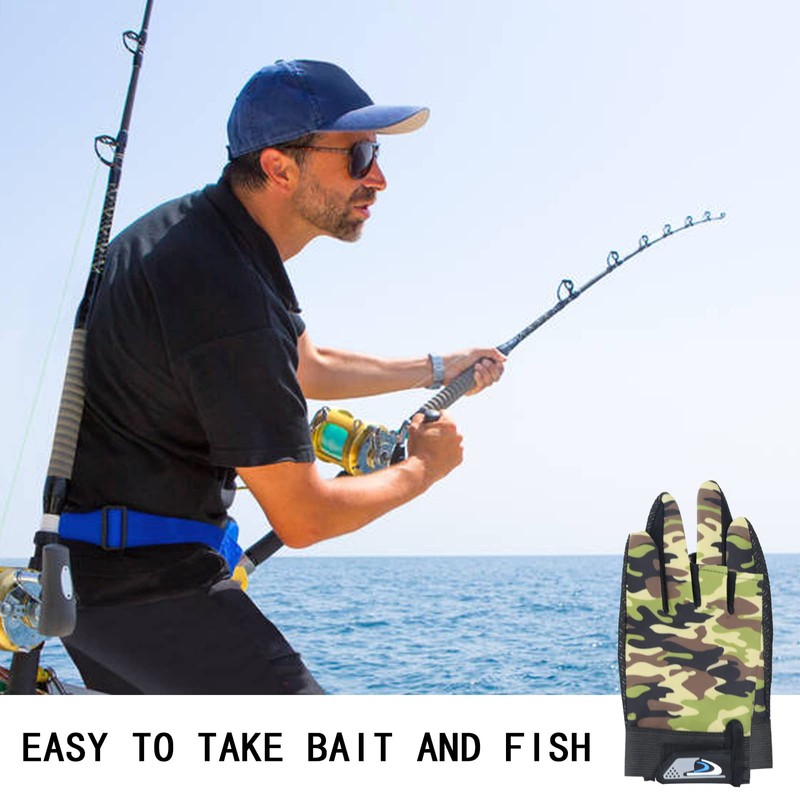 Fishing Gloves, 3-piece Sunscreen Gloves, Breathable, Commuting, Bicycle, Cycle Gloves,