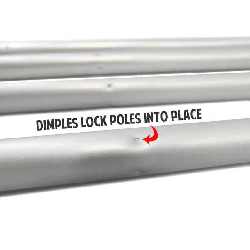 15ft Windless Banner Flag Pole & Silver X-Stand - 6