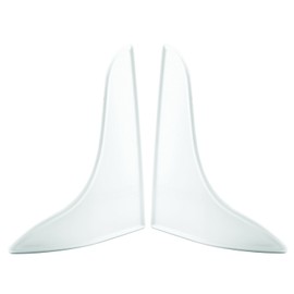 Prime-Line MP6086 Bath Tub Splash Guard, 9 In. x 10-3/4 In., Plastic, White (1 Set)