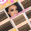 Calphdiar Lash Clusters 40D+60D+80D+100D Eyelash Clusters 474PCS Individual Lashes D-Curly