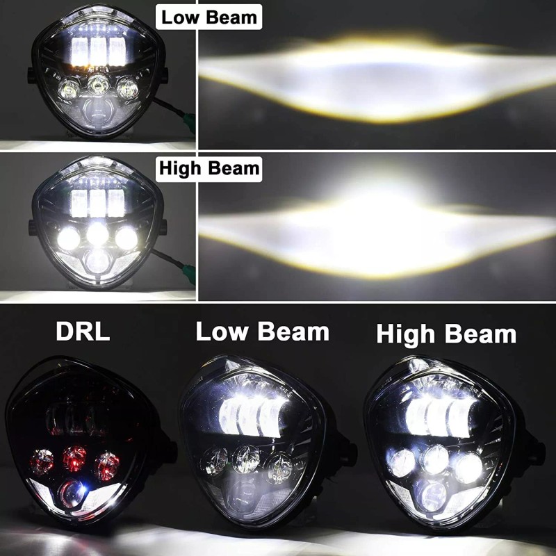 KEEPDSGN For Yamaha Star Bolt R-Spec V-Star Motorcycle 7" LED