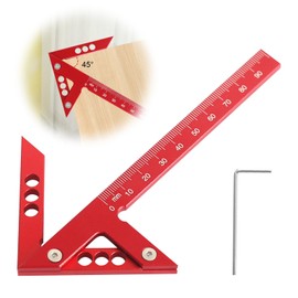 Mittenlehre Linienlehre, Mittenfinder 100 mm, 90° Zentrumsfinder, 45° Zentrierwinkel für die Holzbearbeitung