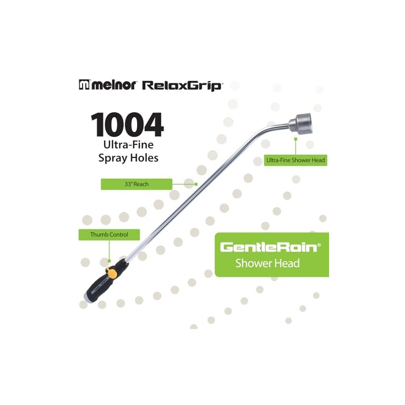Melnor R15106 RelaxGrip Ultra-Fine 33" Shower Head Watering Wand