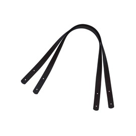 Tycoonest Replacement PU Bag Handle Strap Pack of 2, Solid Color PU Leather Shoulder Strap, with Rivet, DIY Bag Belt Strap Handle for Women Tote Purses, 60cm, Black