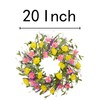 20 Inch Spring Wreath for Indoor Outdoor Summer Wreath Artificial