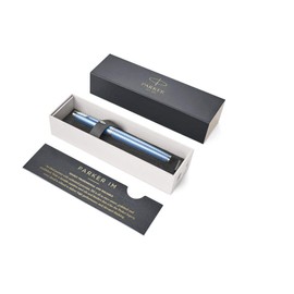 Parker IM Rollerball Pen, Premium Blue with Fine Point Black Ink Refill (1931690)