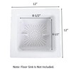 EquipmentBlvd Floor Sink Drain Strainer ABS Plastic Drop-in Basket 8-1/2"