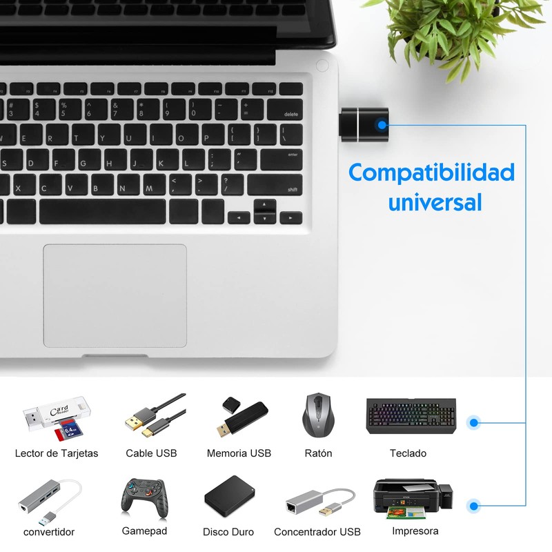 HEEDU Adaptador USB C a USB 3.0, Adaptador USB C(2