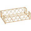 Boston International Arch Design Guest Towel Napkin Holder Caddy, Gold