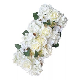 TENDER LIHOME Arreglo De Flores Artificiales Camino De Mesa Arco Panel Dec