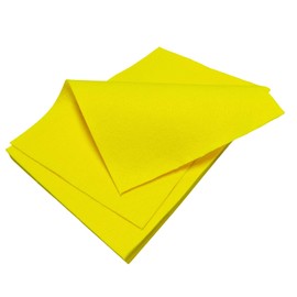 Jtnohx Yellow Felt Sheets, Color Felt Fabric for Crafts, 12 Pcs 1mm Thick 20x30cm Soft Fabric Square for Handicraft DIY and Sewing Projects