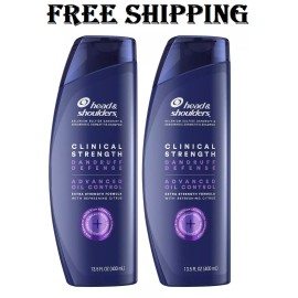 Head & Shoulders Clinical Dandruff Shampoo Twin Pack, Advanced Oil & Flake Contr